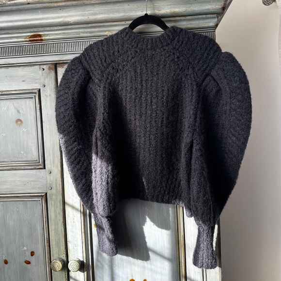 Ulla Johnson Heather Alpaca Blend Pull Over Sweater in Midnight Size M - Picture 13 of 14